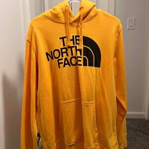 yellow north face hoodie